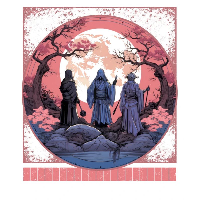 Samouraï fantôme Sweatshirt, Haunted Sakura Tee,