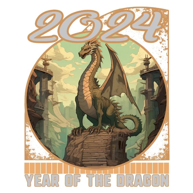 Chinesisches Neujahrs-Comic-Kunst Dragon's Tale