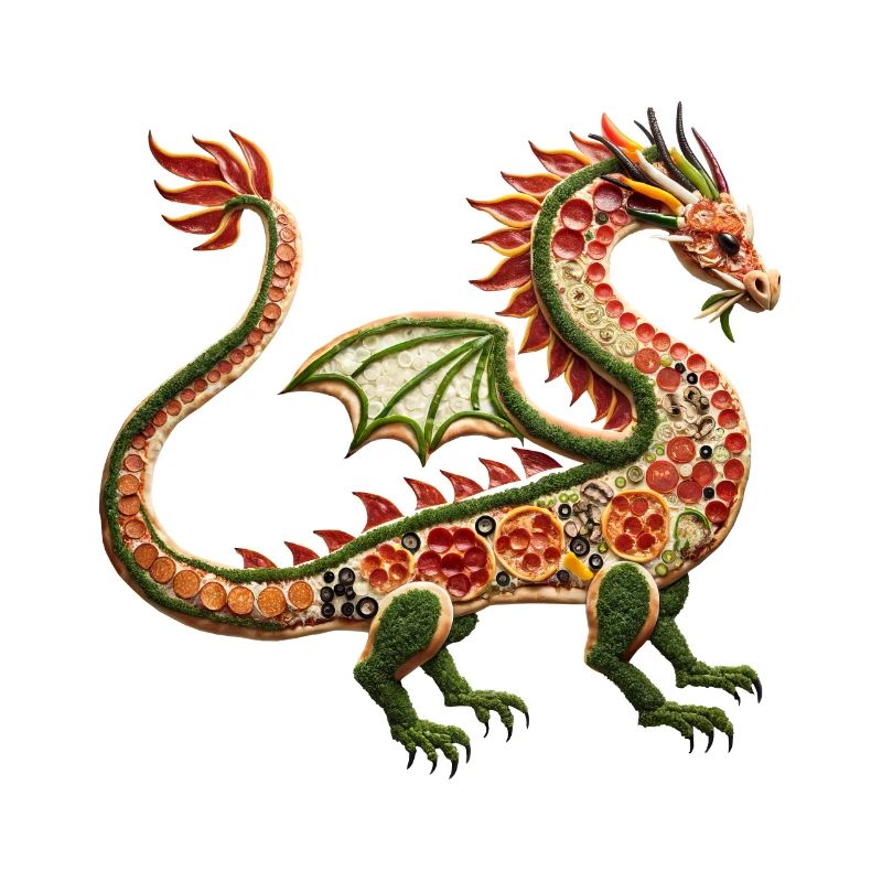 Pizza Dragon Célébration de l’Année du Dragon