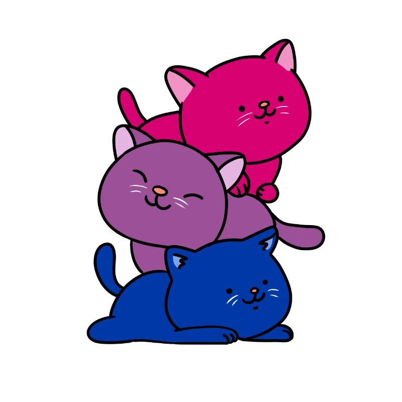Bisexual Pride Cats