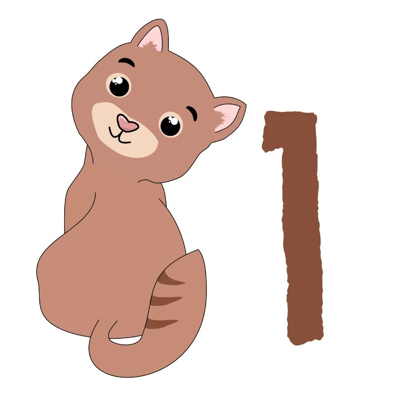 Chat brun - 1er anniversaire