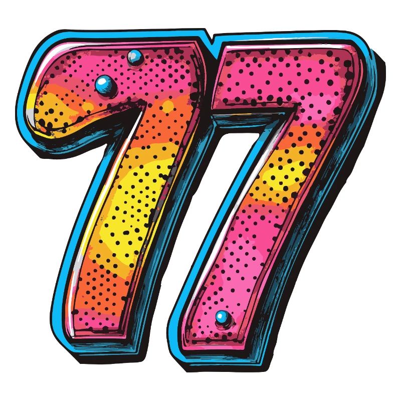 77 Zahl Comic