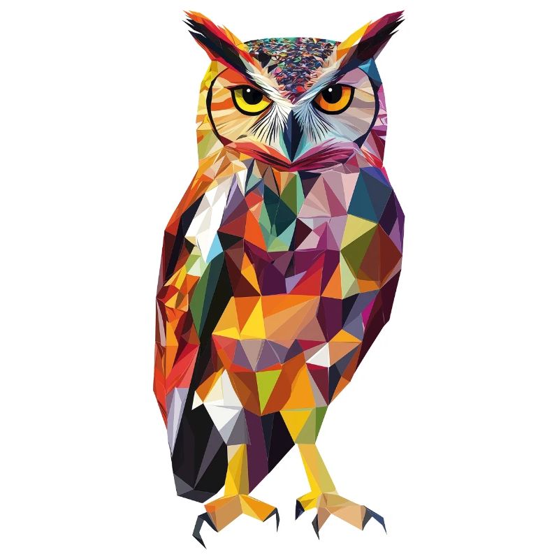 Low Poly Owl – un design moderne pour les petits malins