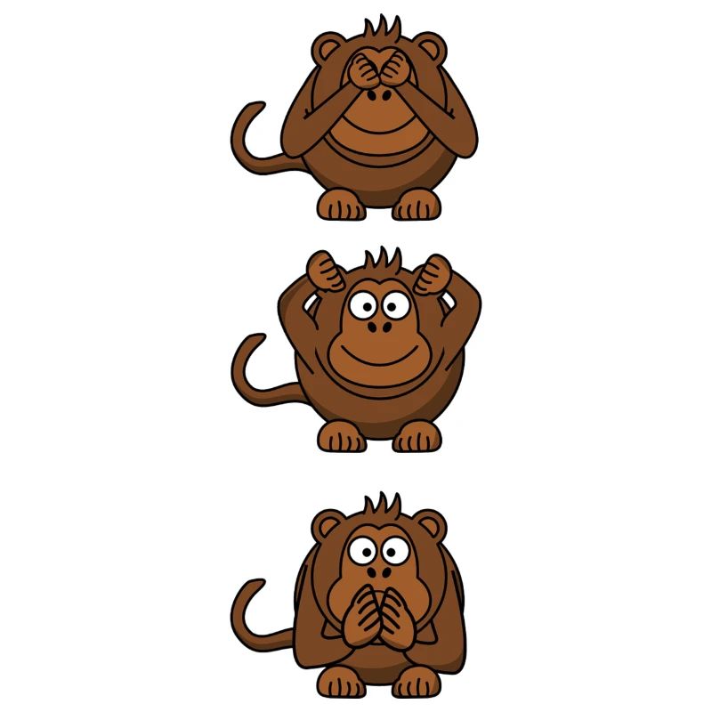 3 monkeys