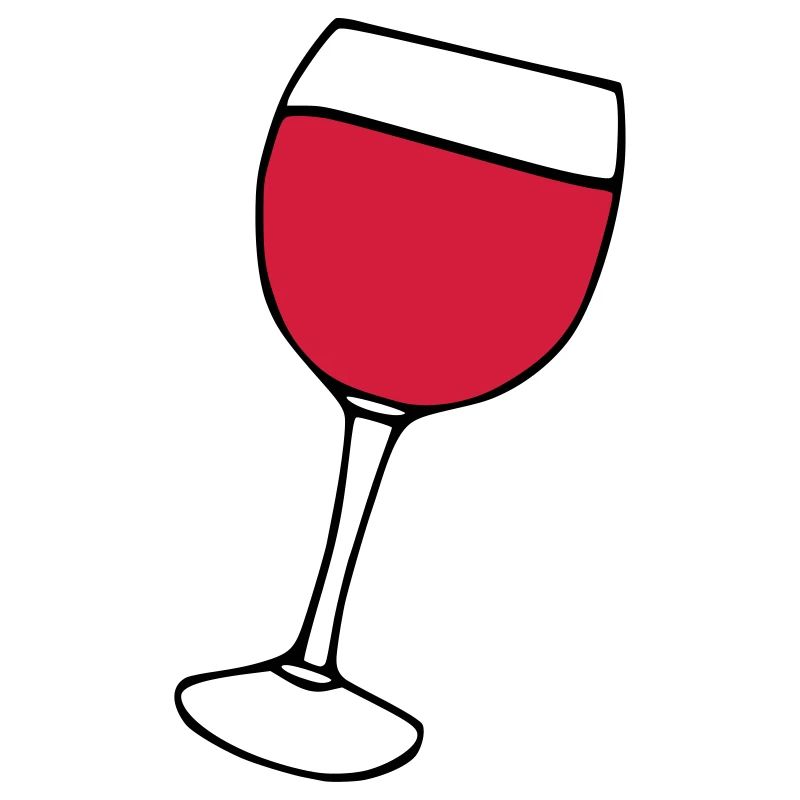 Rotwein im Glas