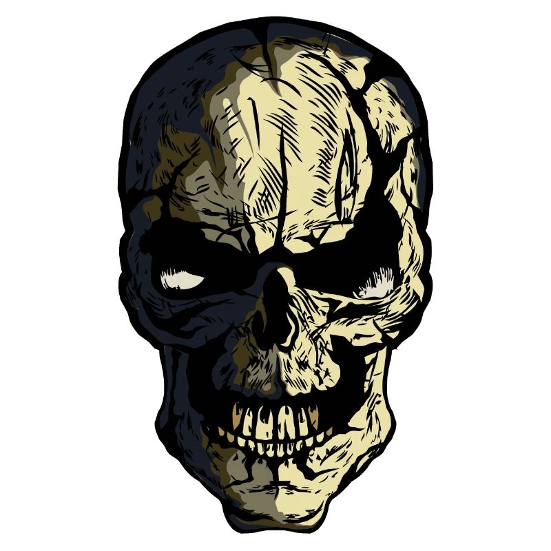 Schädelkopf des Todes Halloween