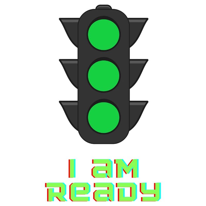 I au feu de circulation Ready