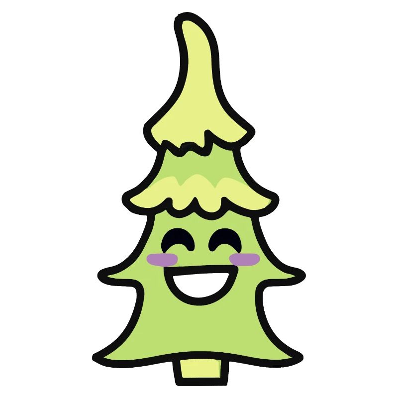 Christmas tree smile Christmas tree Christmas