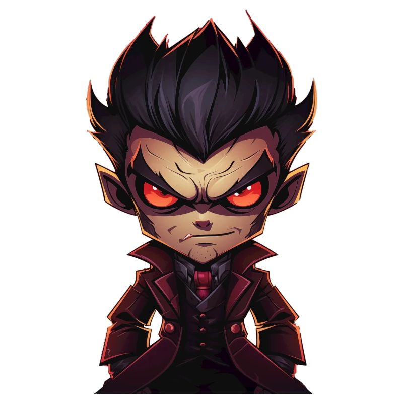 a angry vampire Monster in a comic style
