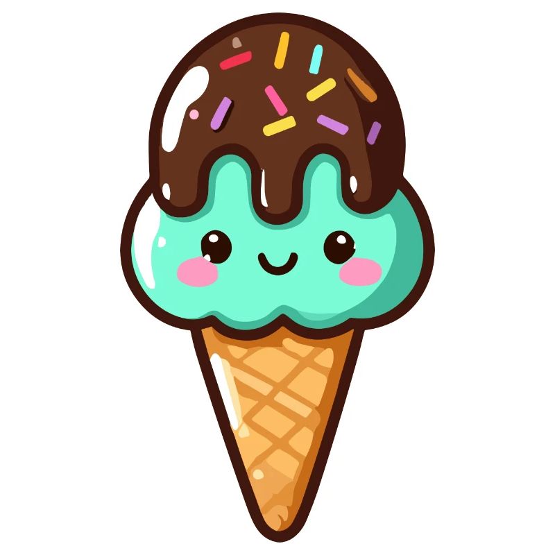 Süßes Pistazien-Schoko-Eis