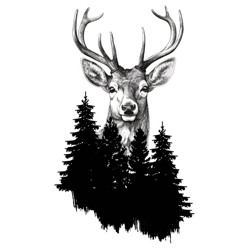 Jäger Bergsteiger Wanderer Hirsch