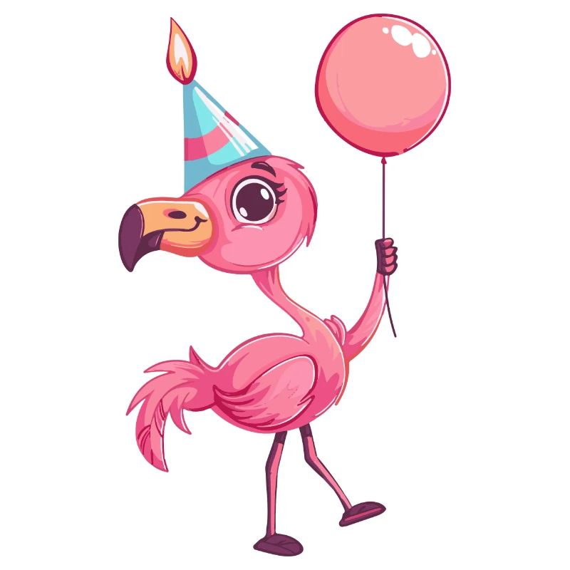 Flamingo Geburtstag Comic