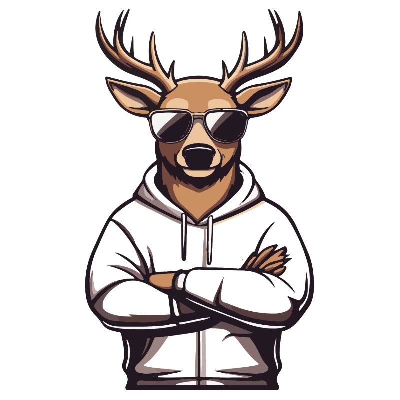 Deer Sunglasses Comic