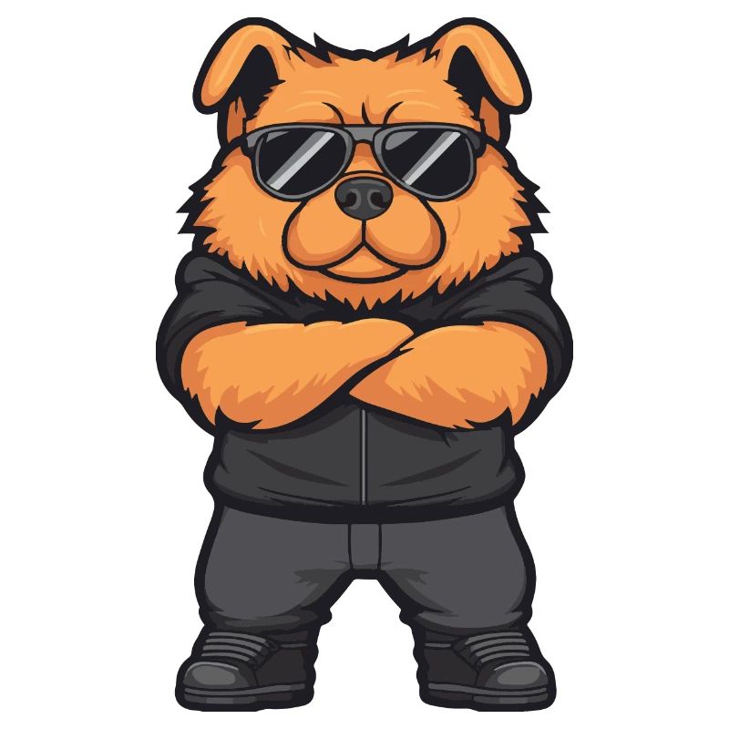 chow chow hund comic