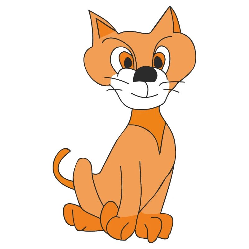 Lustige Ingwer-Katze