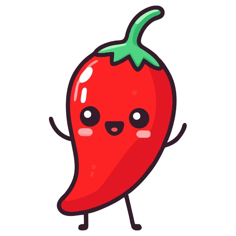Glücklicher Peperoni