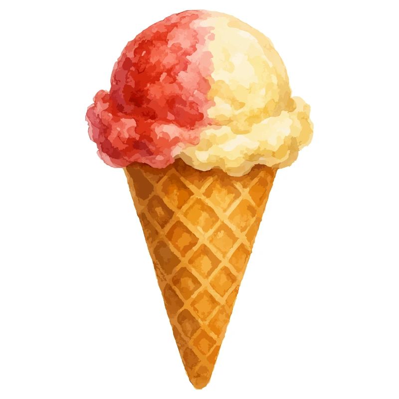 eis erdbeer vanille