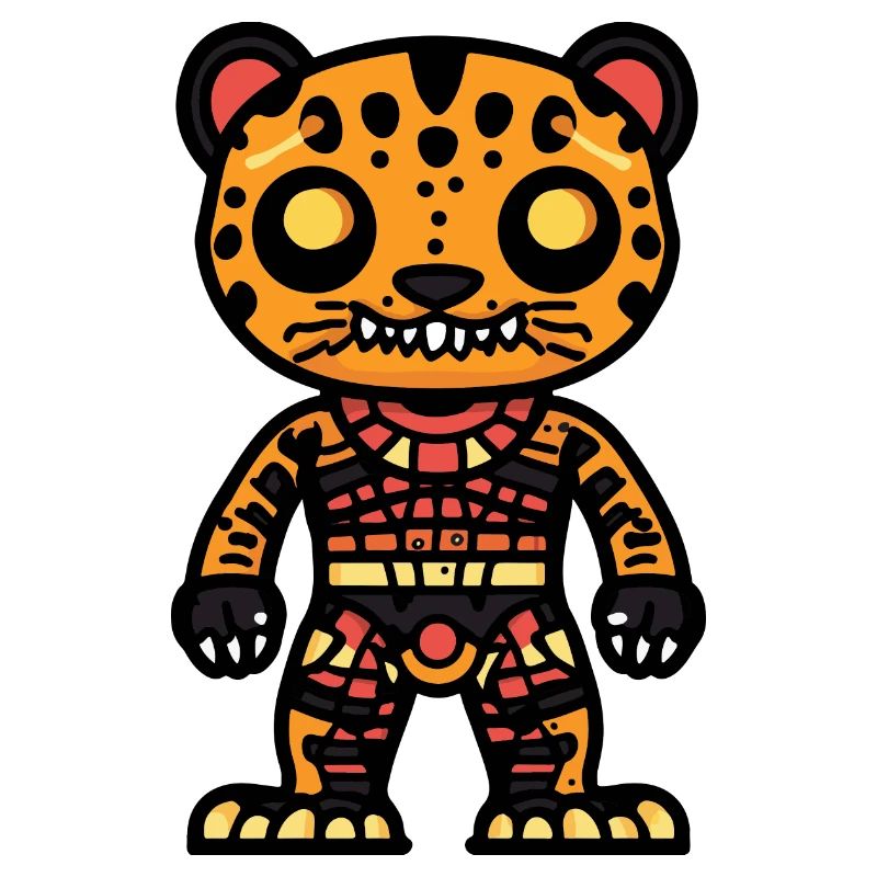 Leopard Halloween Comic Zombie