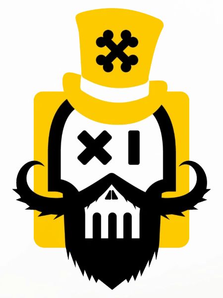 Bartschädel gelb