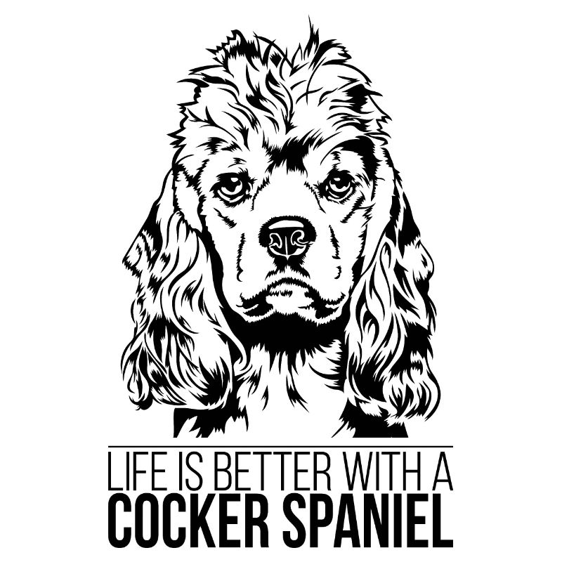 American Cocker Spaniel Life is better Wilsigns