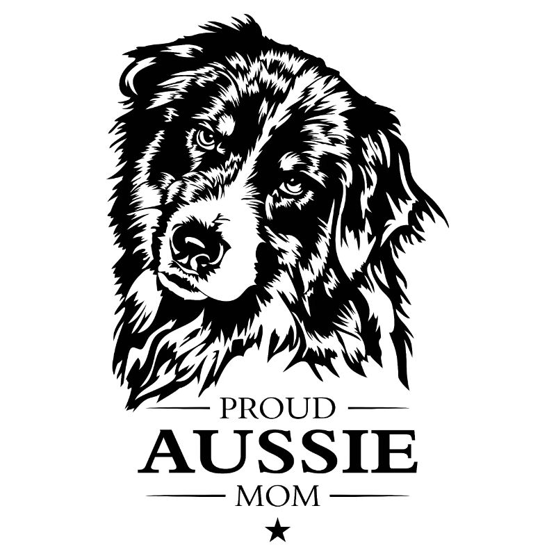 Aussie Mom Australian Shepherd Hunde Hund Wilsigns
