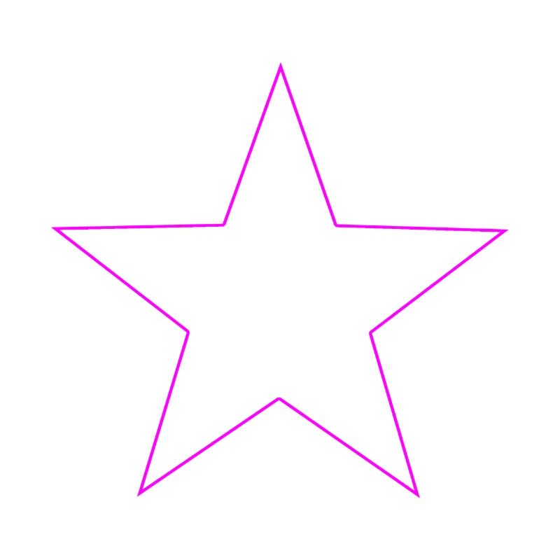 pinker Stern, pink star