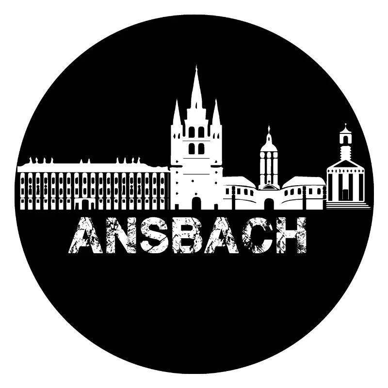 ansbach,skyline,noir,cercle