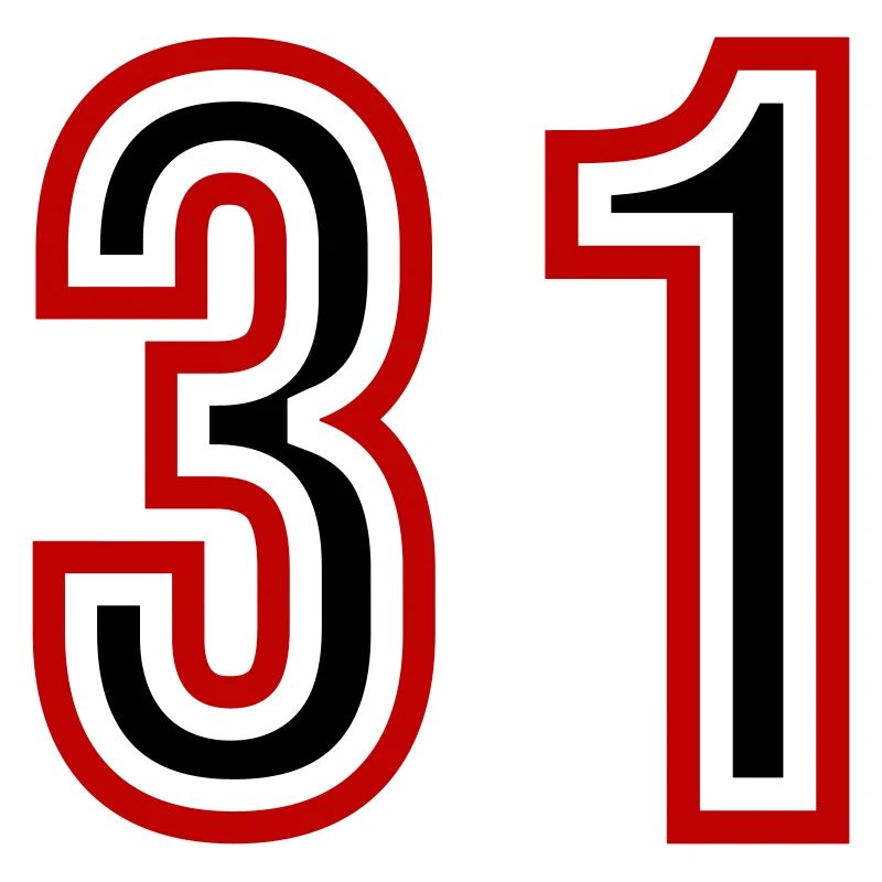 31 Number Years Jersey