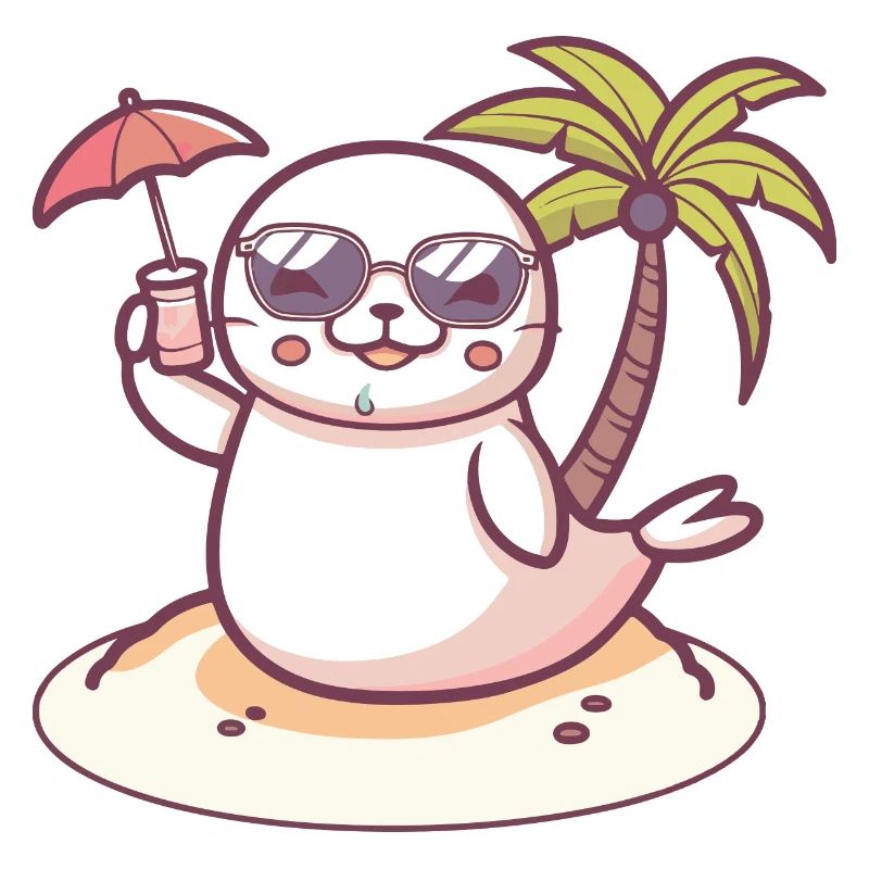 Robbe Sommer Strand Comic