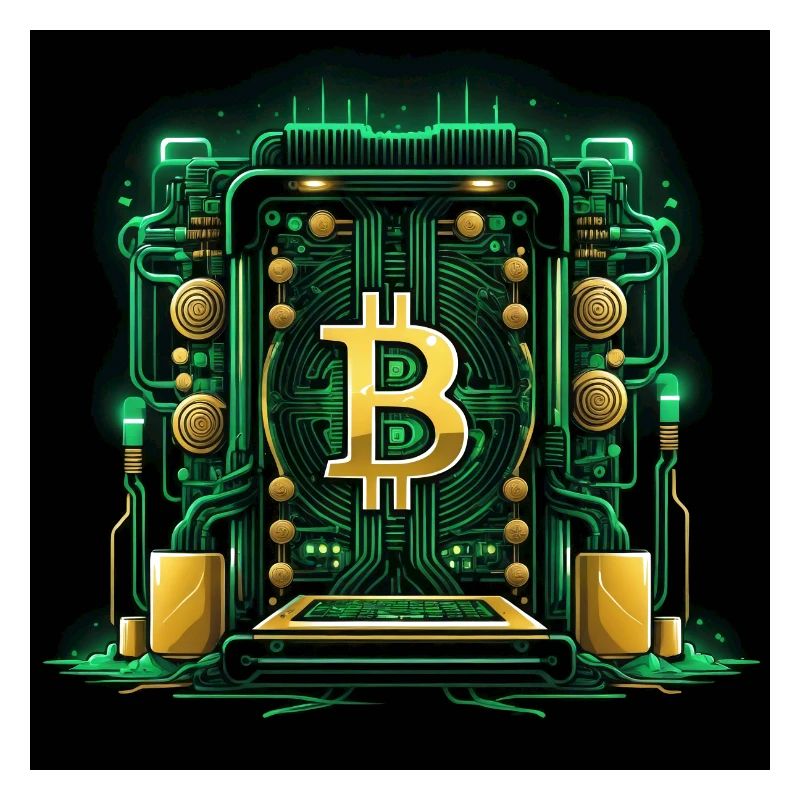 Bitcoin Krypto Crypto to the Moon Geschenk CPU