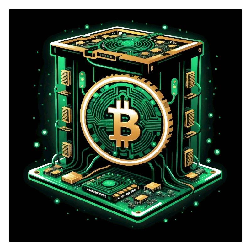 Bitcoin Krypto Crypto to the Moon Geschenk CPU