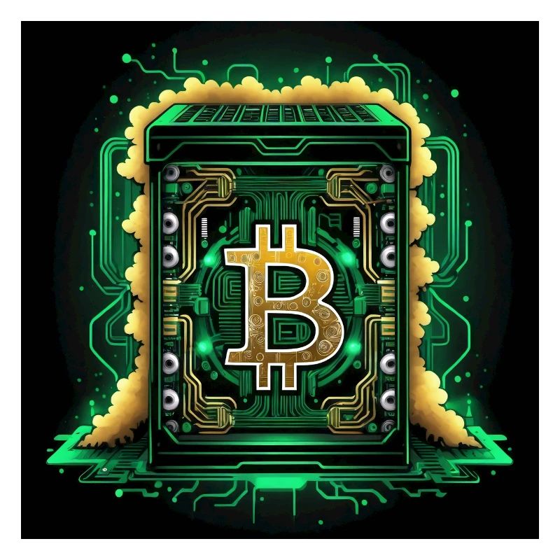 Bitcoin Krypto Crypto to the Moon Geschenk CPU