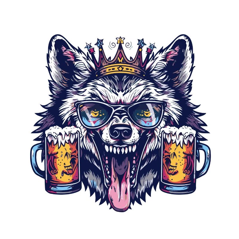 Wolf Bier Lustig