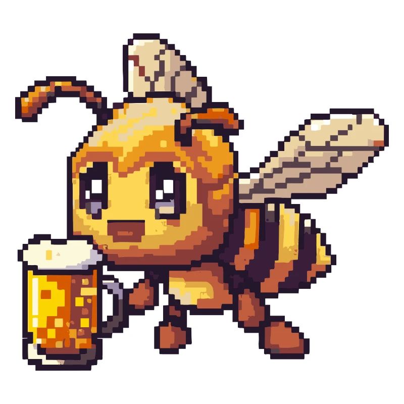 Biene Bier Pixel