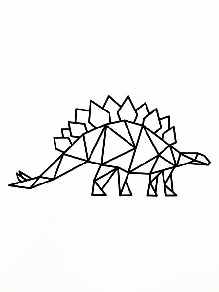 Stegosaurus Geometrie Dino