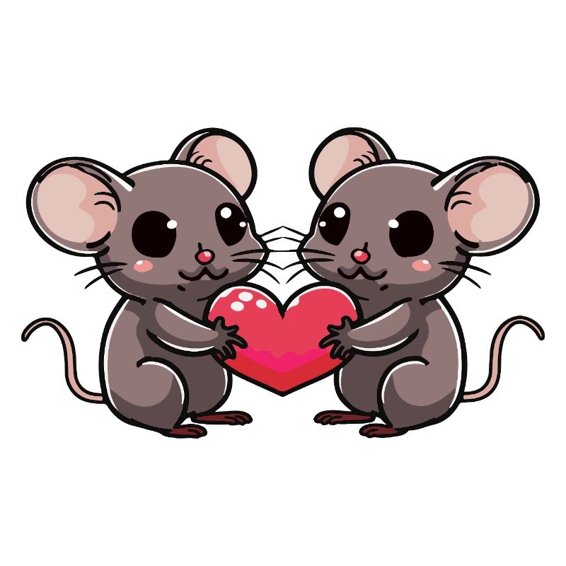 Maus Paar Valentinstag