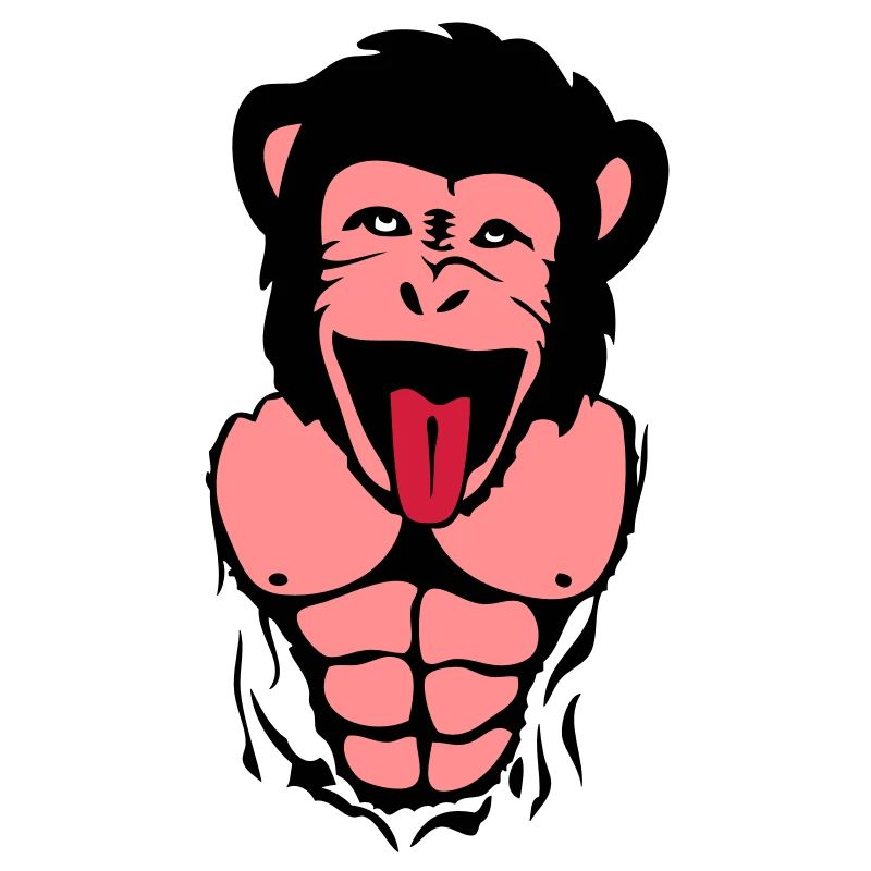monkey gorilla monkey tete4 body muscle1