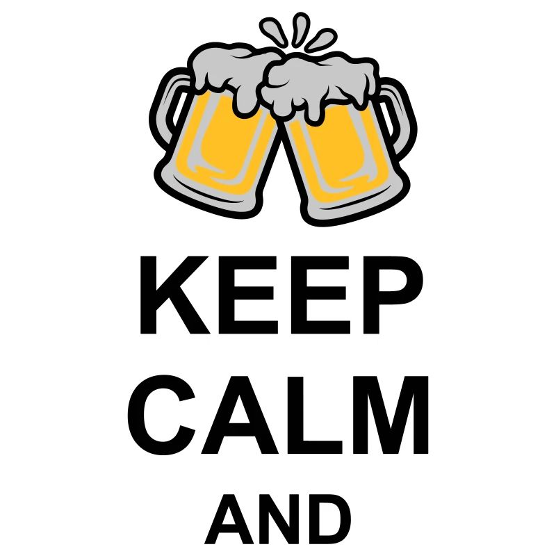 Keep Calm Bier Text
