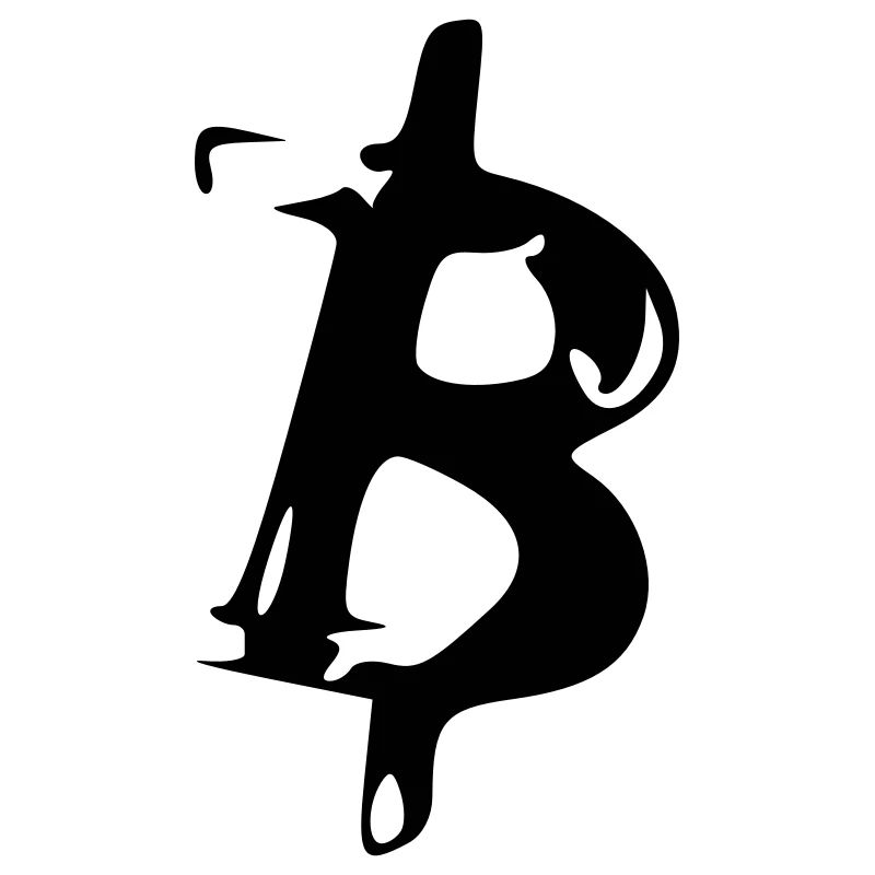 Bitcoin Krypto Währung virtuellen Lebens Vector 5