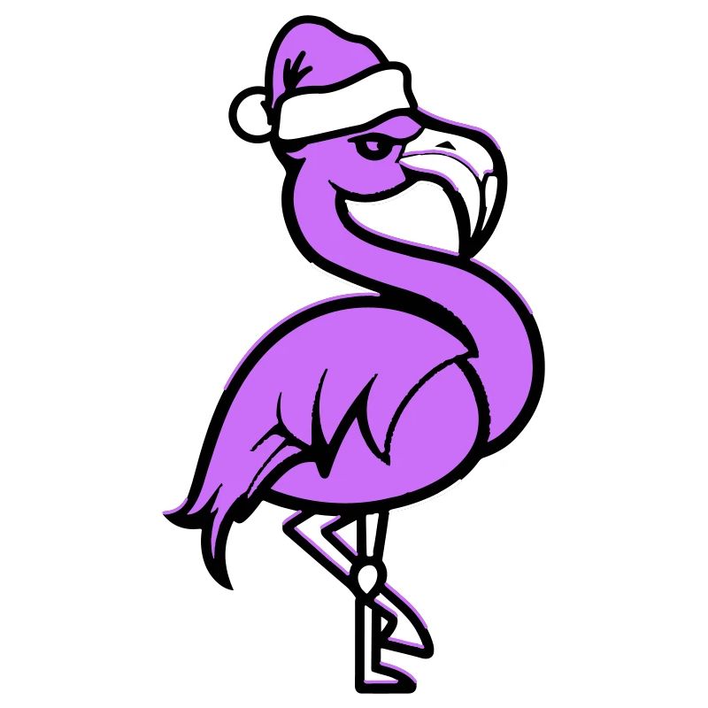 flamingo comic weihnachten
