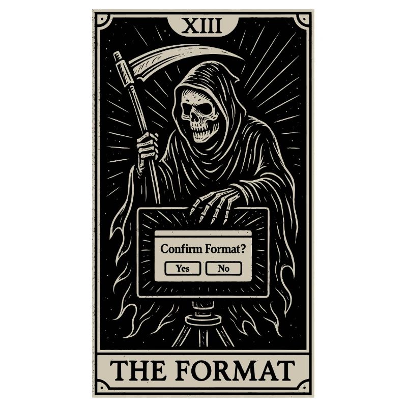Datafararding Tarot : Mort du format