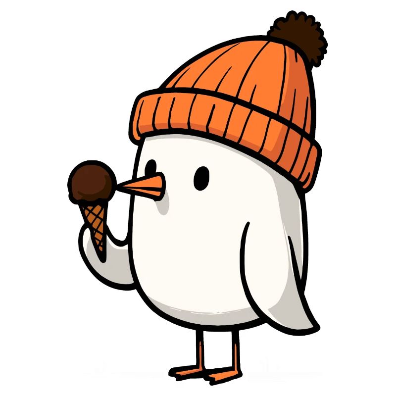 Nordsee Moin Möwe Mütze Eis Schokolade Eiscreme