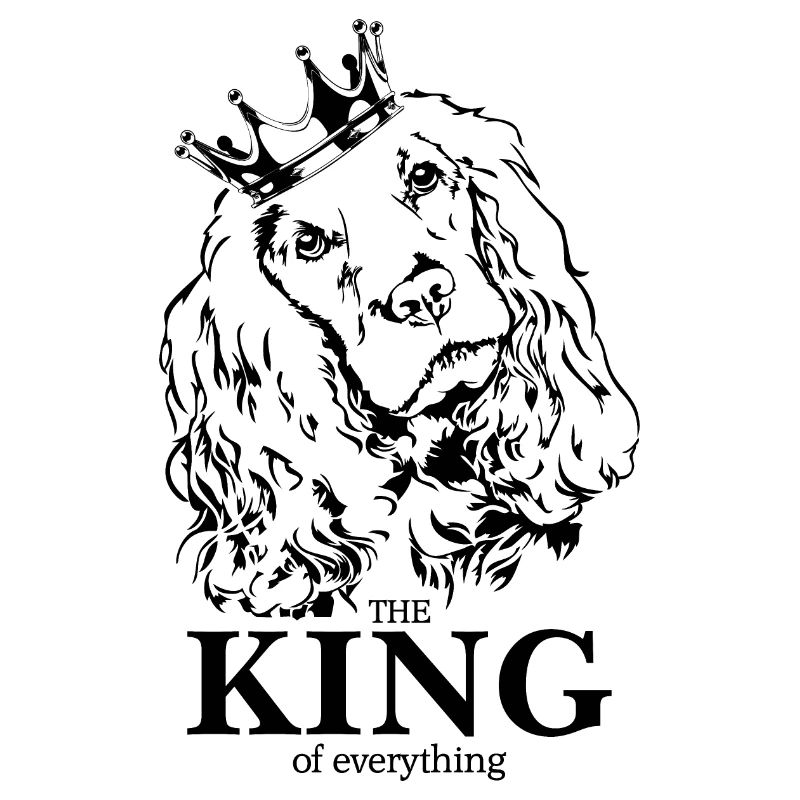 COCKER SPANIEL King Hundespruch Hunde Wilsigns