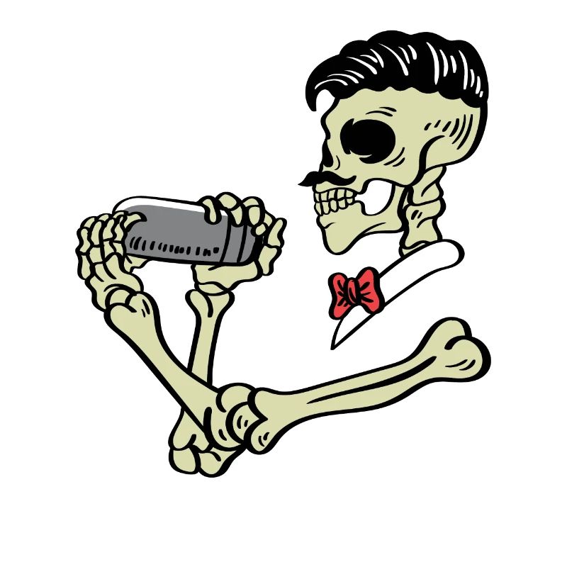 Skeleton Bartender Alcoholic Poison