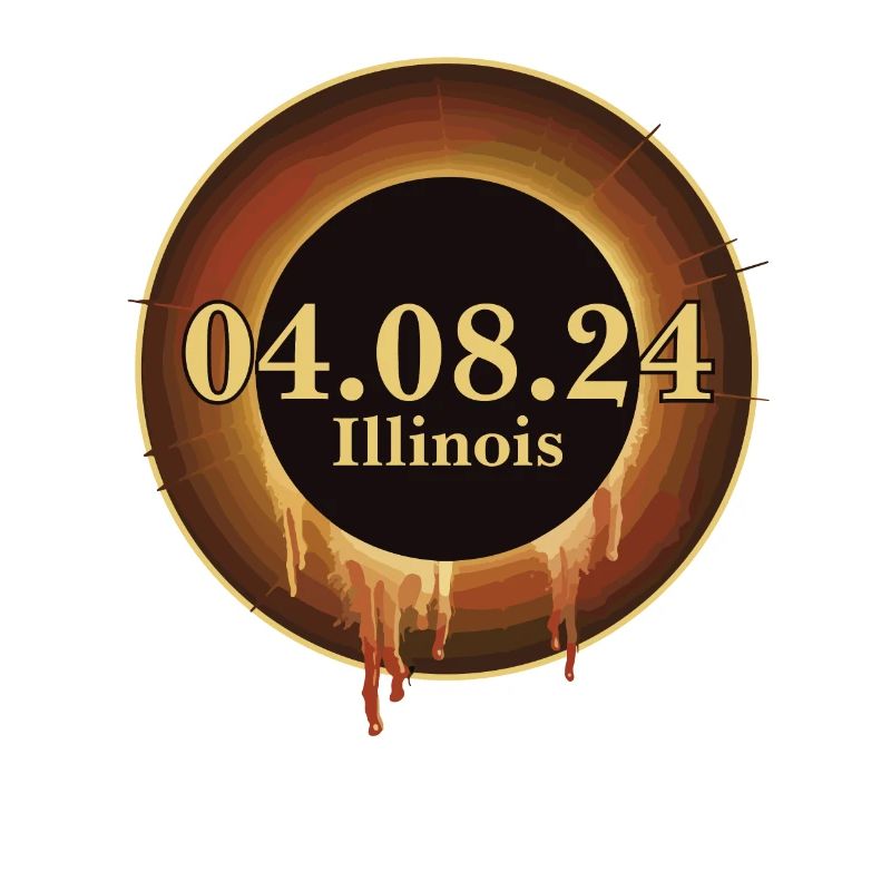 Total Solar Eclipse Path of Totality Illinois