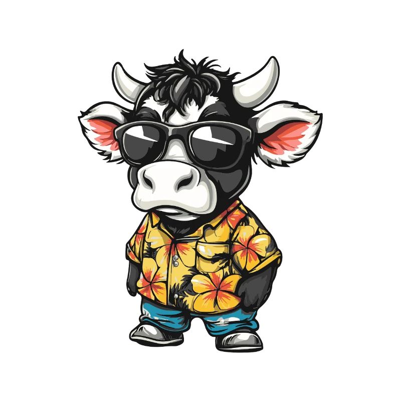 Kuh Comic Cool Sommer