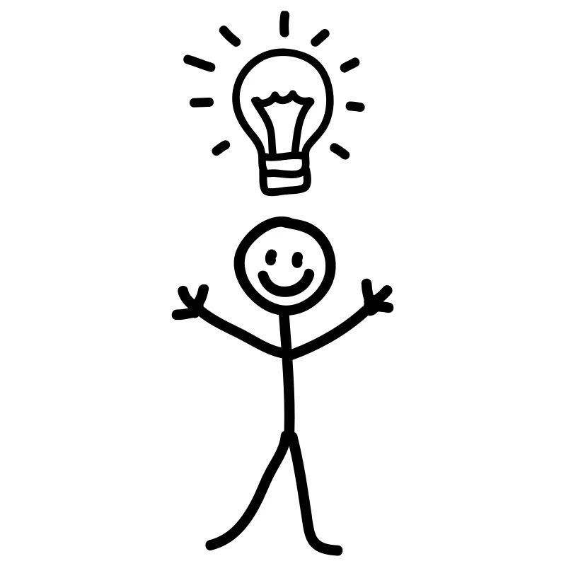 Männchen Idee - line