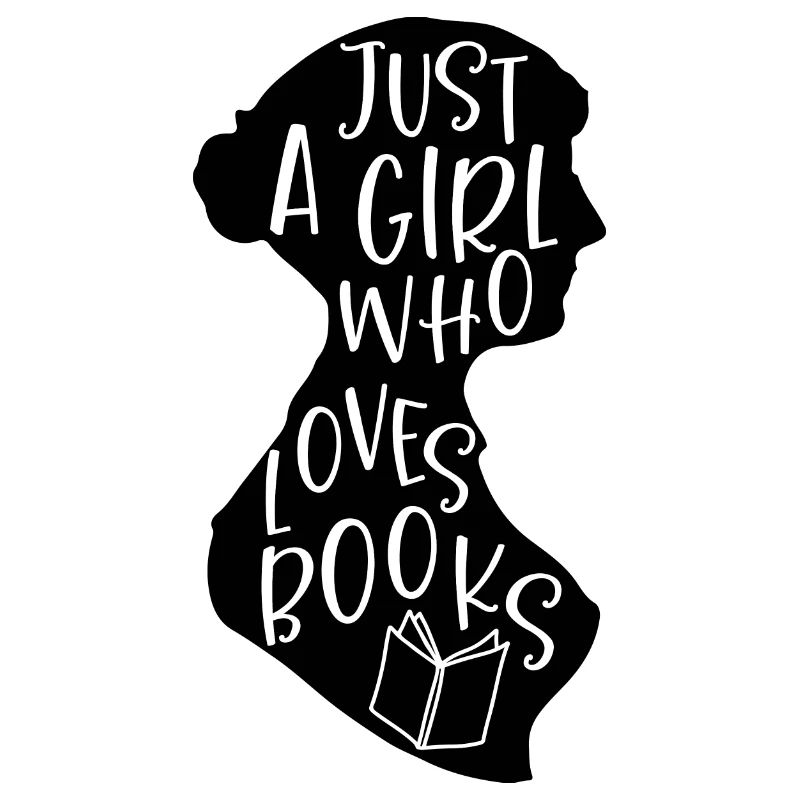 nur ein Mädchen, das Bücher liebt