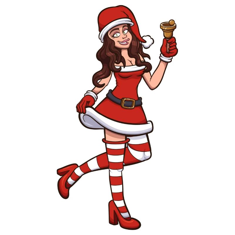 Weiblicher Weihnachtsmann