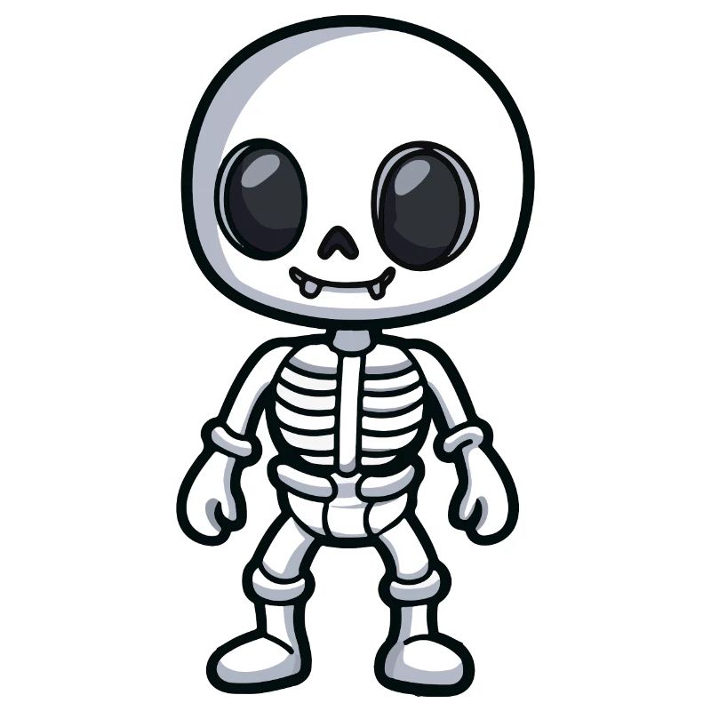 Skelett Halloween Comic